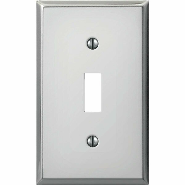 Amerelle PRO 1-Gang Stamped Steel Toggle Switch Wall Plate, Polished Chrome C983TCH